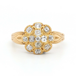 Victorian Diamond Cluster Ring-Charlotte Sayers Antique Jewellery