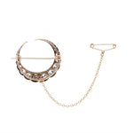 Victorian Diamond Crescent Brooch-Charlotte Sayers Antique Jewellery
