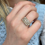 Victorian Diamond & Pearl Ring-Charlotte Sayers Antique Jewellery