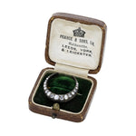 Victorian Diamond and Pearl Crescent Brooch-Charlotte Sayers Antique Jewellery
