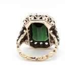 Victorian Diamond and Tourmaline Ring-Charlotte Sayers Antique Jewellery
