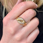 Victorian Double Headed Snake Ring-Charlotte Sayers Antique Jewellery