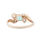 Victorian Emerald and Diamond Ring-Charlotte Sayers Antique Jewellery