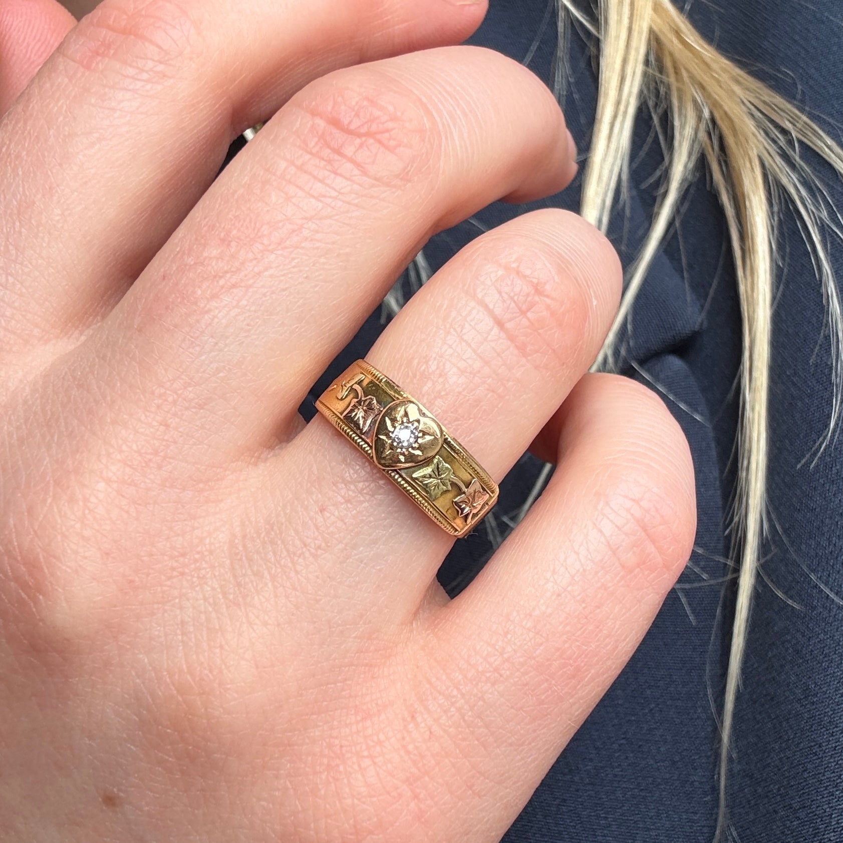 Victorian Locket Mizpah Ring-Charlotte Sayers Antique Jewellery