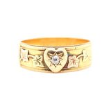 Victorian Locket Mizpah Ring-Charlotte Sayers Antique Jewellery