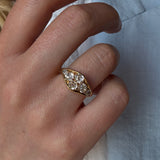 Victorian Old European Cut Chunky Ring-Charlotte Sayers Antique Jewellery