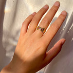 Victorian Ruby and Diamond Buckle Ring Ring-Charlotte Sayers Antique Jewellery