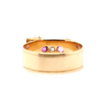 Victorian Ruby and Diamond Buckle Ring Ring-Charlotte Sayers Antique Jewellery