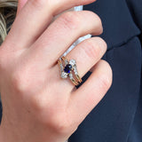 Victorian Sapphire and Diamond Ring-Charlotte Sayers Antique Jewellery