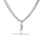 Victorian Silver Albert Chain-Charlotte Sayers Antique Jewellery