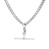 Victorian Silver Albert Chain-Charlotte Sayers Antique Jewellery