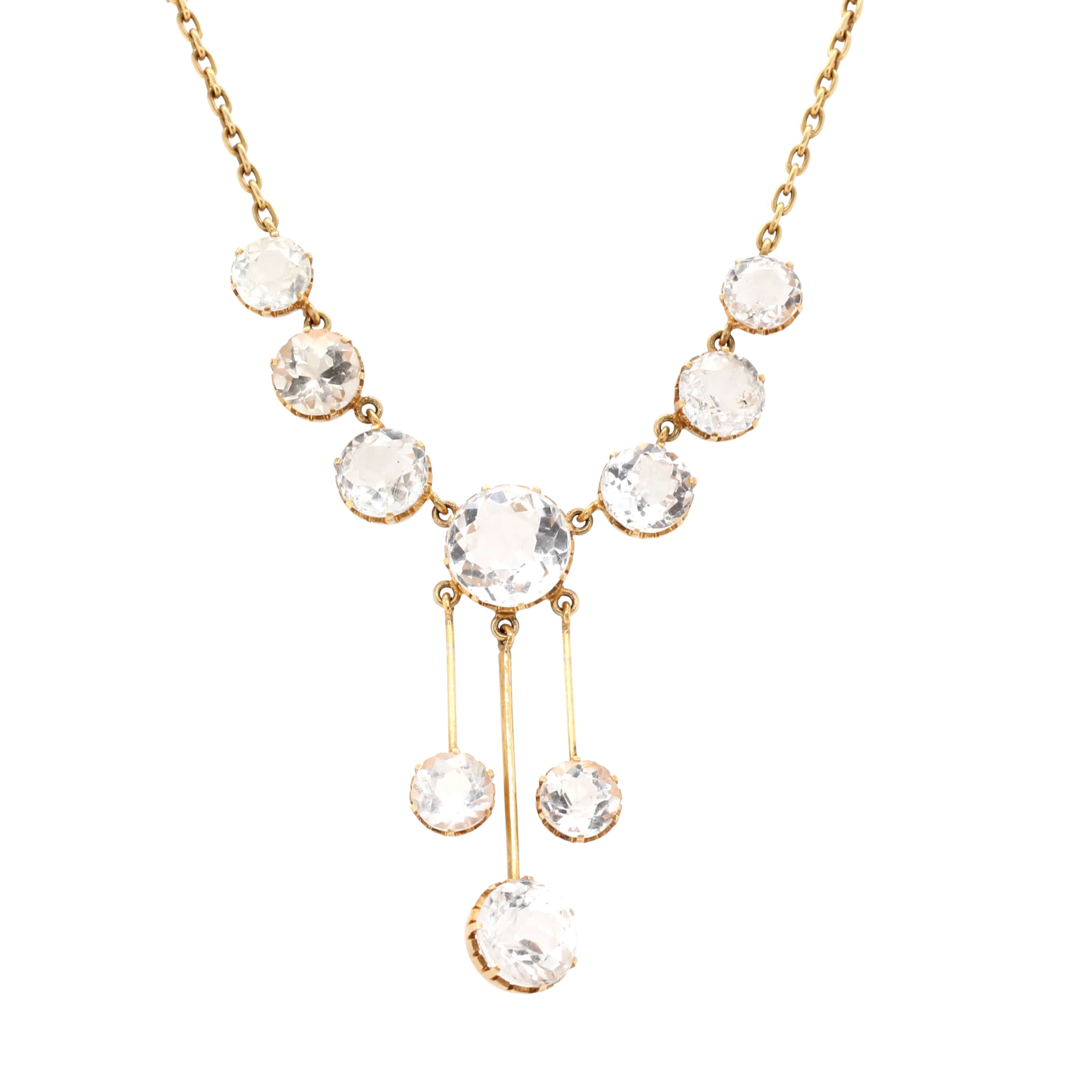 Victorian Topaz Necklace-Charlotte Sayers Antique Jewellery