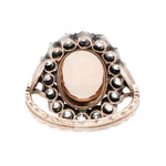 Victorian Topaz and Diamond Cluster Ring-Charlotte Sayers Antique Jewellery