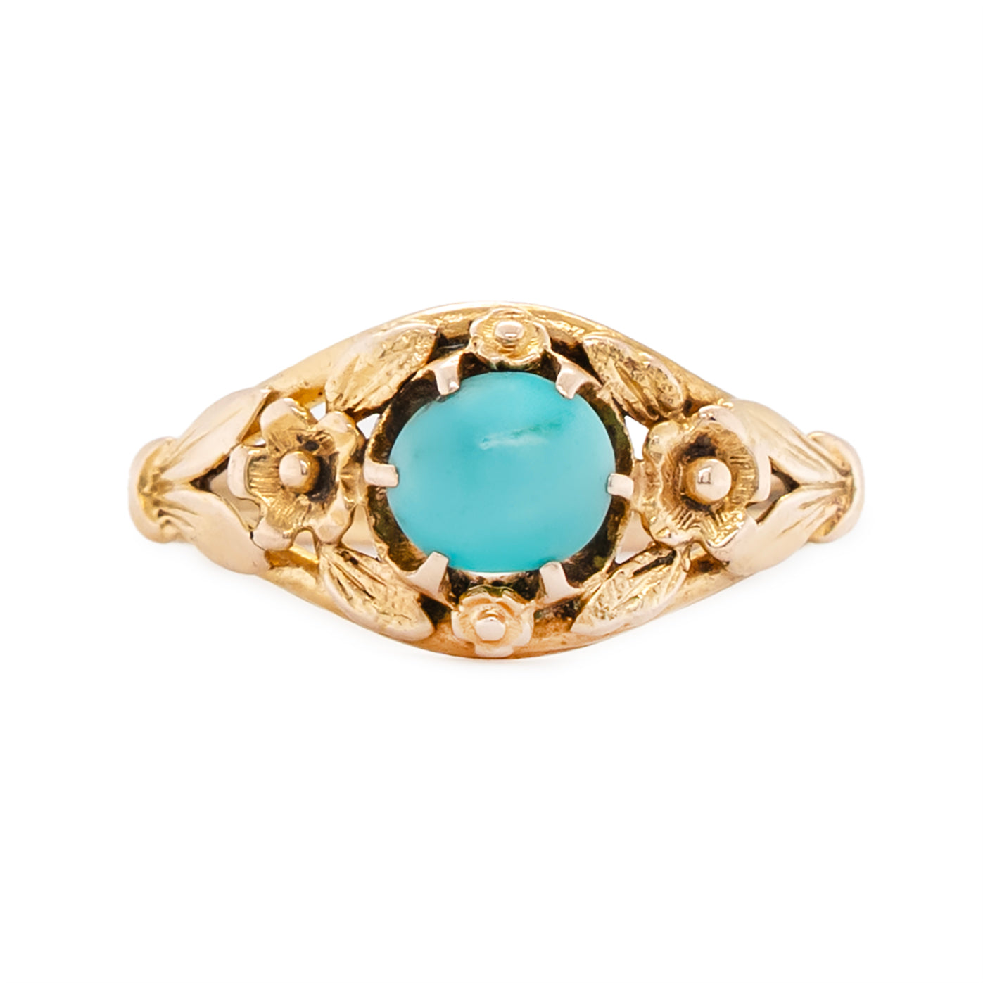 Victorian Turquoise Ring-Charlotte Sayers Antique Jewellery