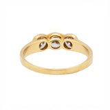 Vintage Three Stone Diamond Ring-Charlotte Sayers Antique Jewellery