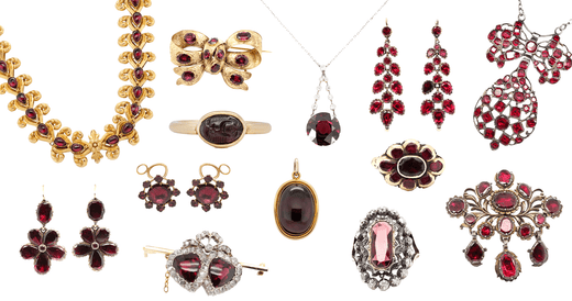 Garnet: The January Birthstone and It's Symbolism in Antique Jewellery-Charlotte Sayers Antique Jewellery