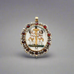 17th Century Enamel Cherub Pendant-Charlotte Sayers Antique Jewellery