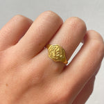 17th Century Fine Gold Merchants Ring-Charlotte Sayers Antique Jewellery