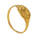 17th Century Fine Gold Merchants Ring-Charlotte Sayers Antique Jewellery