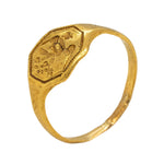 17th Century Fine Gold Merchants Ring-Charlotte Sayers Antique Jewellery