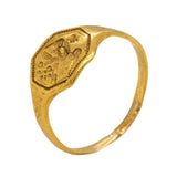 17th Century Fine Gold Merchants Ring-Charlotte Sayers Antique Jewellery