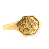 17th Century Fine Gold Merchants Ring-Charlotte Sayers Antique Jewellery