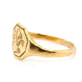 17th Century Fine Gold Merchants Ring-Charlotte Sayers Antique Jewellery