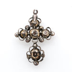 17th Century Garnet and Pearl Cross-Charlotte Sayers Antique Jewellery