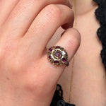 17th Century Iberian Ruby Cluster Ring-Charlotte Sayers Antique Jewellery