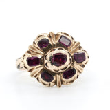 17th Century Iberian Ruby Cluster Ring-Charlotte Sayers Antique Jewellery