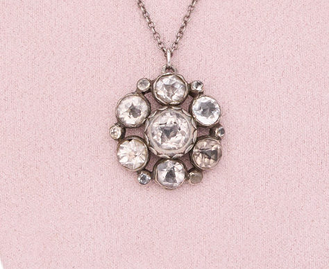 17th Century Rock Crystal Pendant-Charlotte Sayers Antique Jewellery