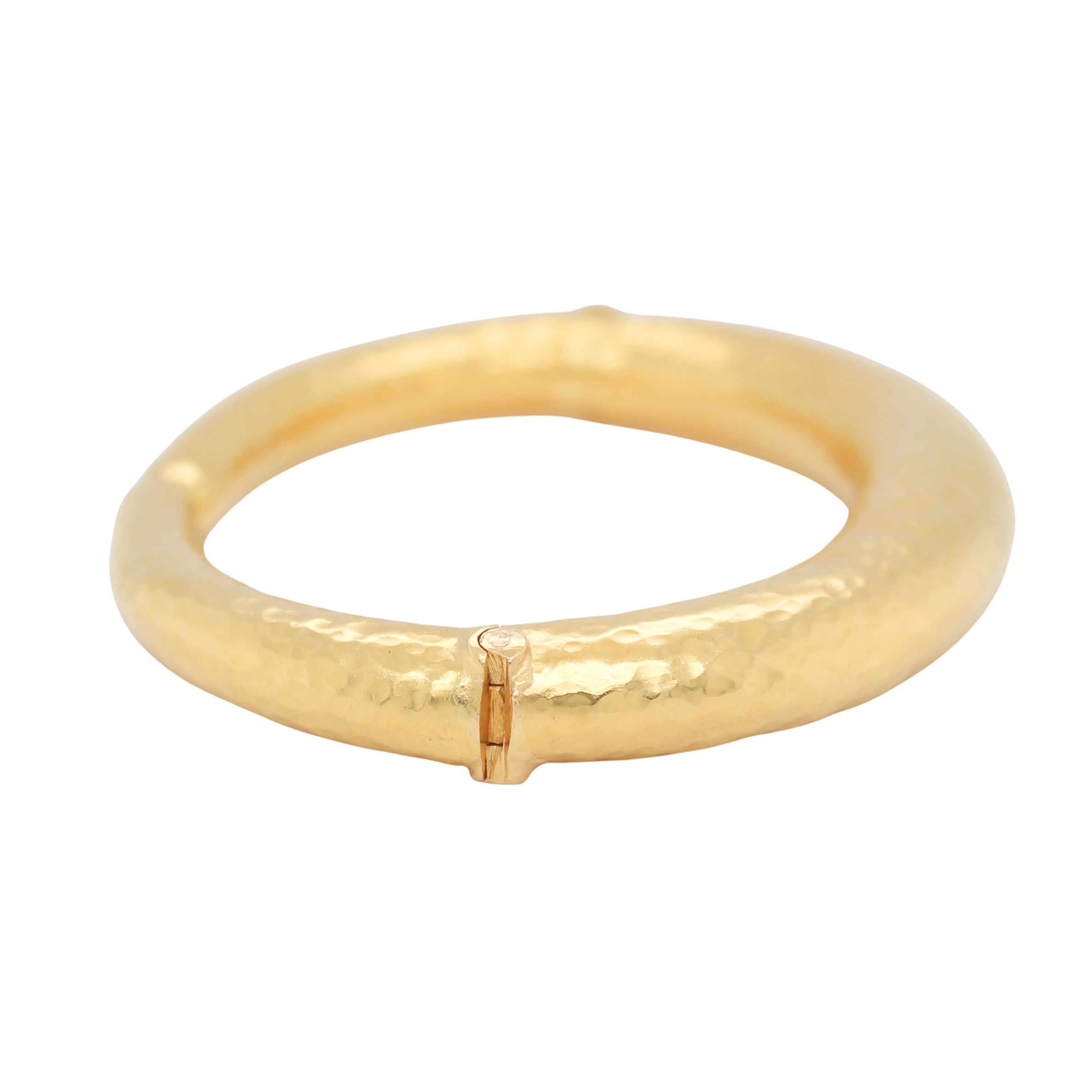 18ct Gold Torque Bangle-Charlotte Sayers Antique Jewellery