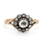 18th Century Diamond Cluster Ring-Charlotte Sayers Antique Jewellery