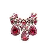 18th Century Garnet Girandole Brooch-Charlotte Sayers Antique Jewellery