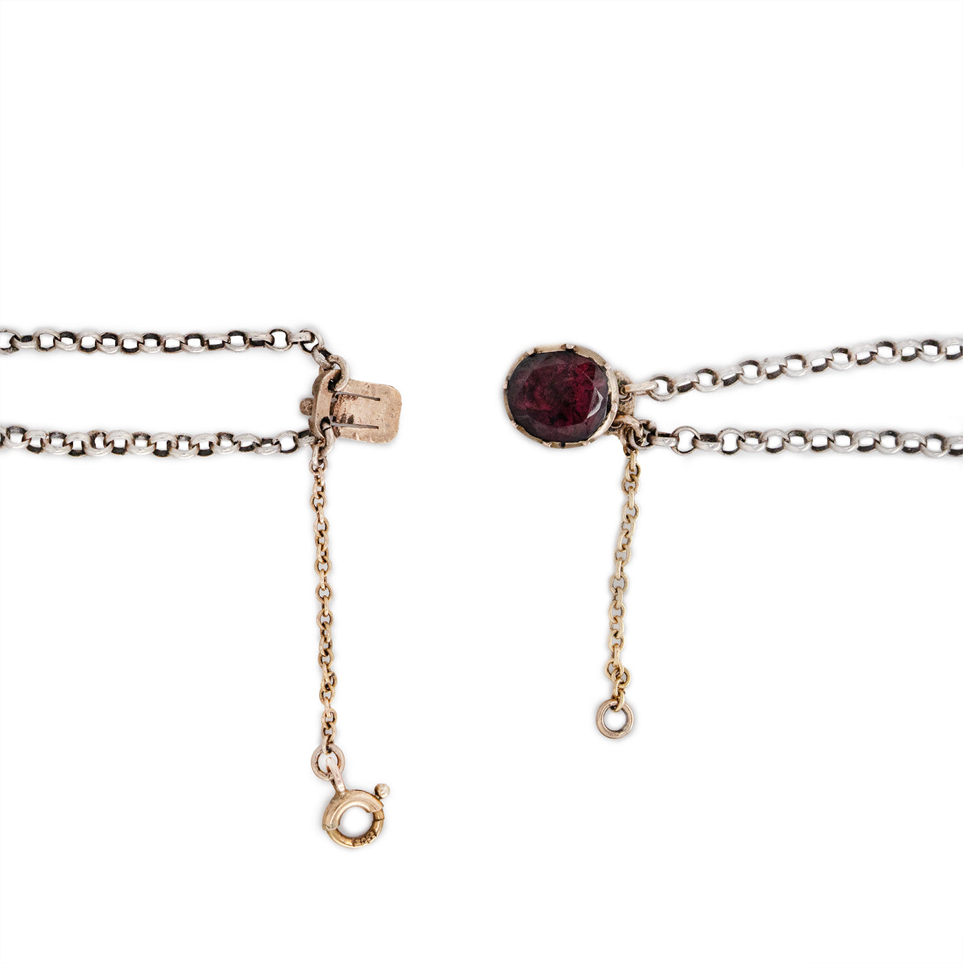 18th Century Garnet Necklace-Charlotte Sayers Antique Jewellery