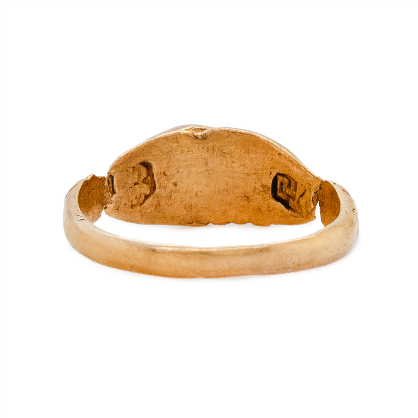 18th Century Gold Fedé Ring-Charlotte Sayers Antique Jewellery