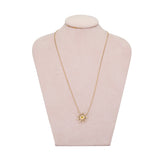 Yellow Sapphire Flower Pendant