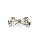 1920's Diamond Bow Brooch-Charlotte Sayers Antique Jewellery