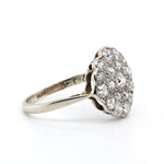 1920's Diamond Cluster Ring-Charlotte Sayers Antique Jewellery