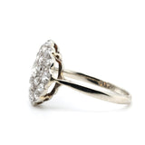 1920's Diamond Cluster Ring-Charlotte Sayers Antique Jewellery