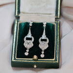 1920's Diamond Earrings-Charlotte Sayers Antique Jewellery