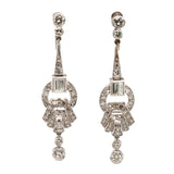 1920's Diamond Earrings-Charlotte Sayers Antique Jewellery