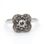 1920's Diamond and Platinum Ring-Charlotte Sayers Antique Jewellery