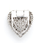 1920's Heart Diamond Clip-Charlotte Sayers Antique Jewellery