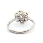 1920's Rhodium Plated Diamond Cluster Ring-Charlotte Sayers Antique Jewellery