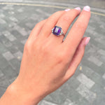 1930s Amethyst and Diamond Ring-Charlotte Sayers Antique Jewellery