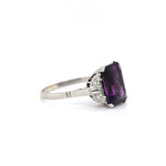 1930s Amethyst and Diamond Ring-Charlotte Sayers Antique Jewellery