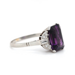 1930s Amethyst and Diamond Ring-Charlotte Sayers Antique Jewellery