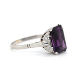 1930s Amethyst and Diamond Ring-Charlotte Sayers Antique Jewellery