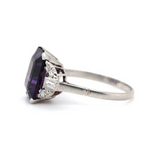 1930s Amethyst and Diamond Ring-Charlotte Sayers Antique Jewellery